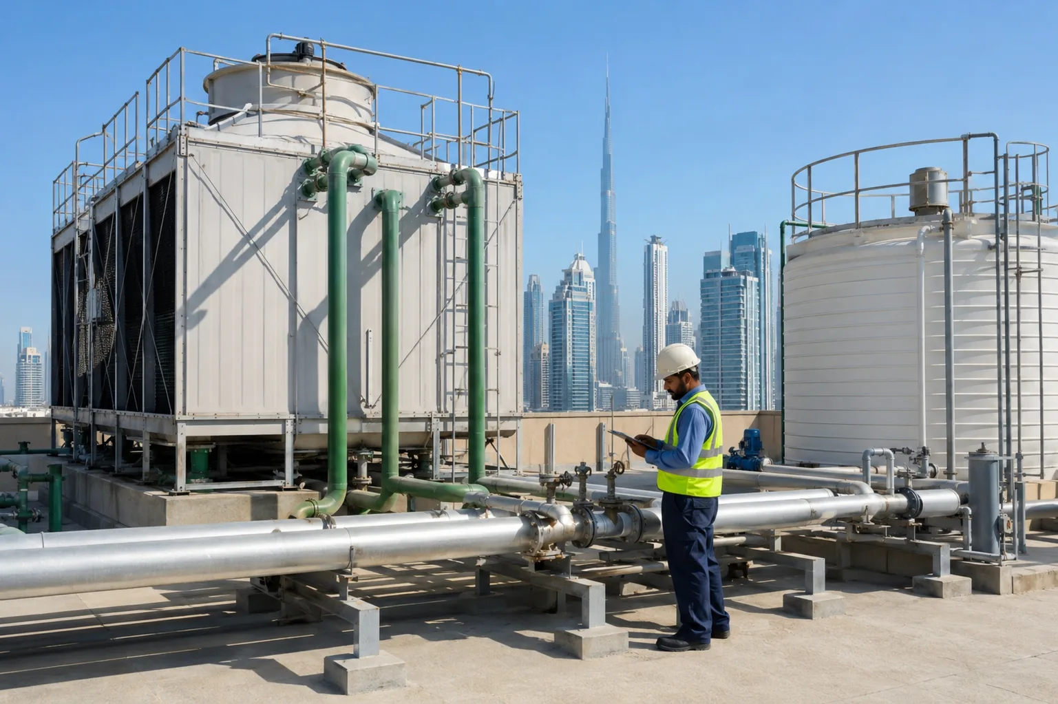 Legionella Risk Assessment Dubai – Cooling Tower Inspection