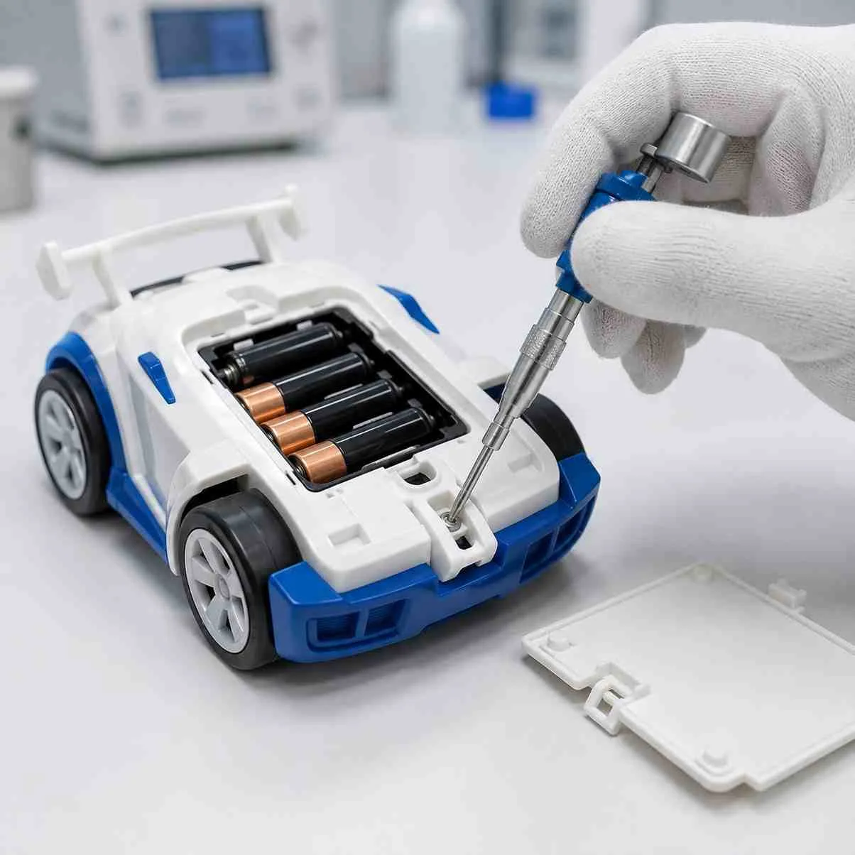 Accredited test report and G-Mark compliance documentation for battery operated toys